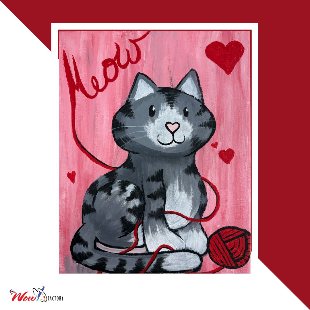 Paint-n-Sip-Meow-Love-Kitty Paint N' Sip Fundraiser