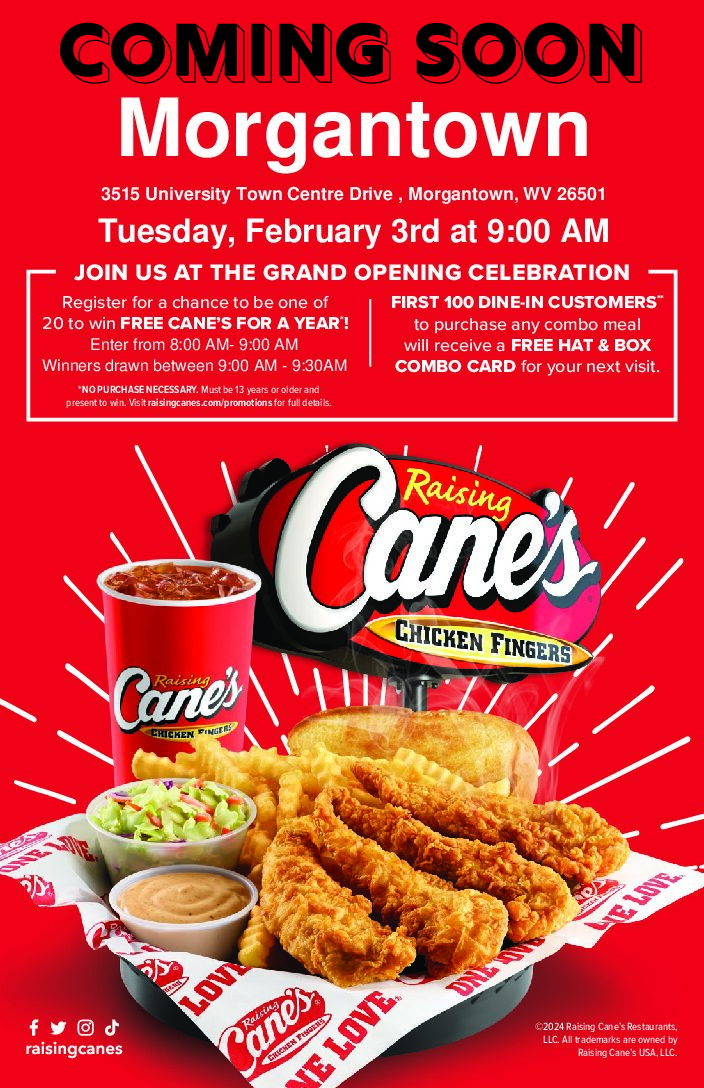 Raising Cane’s Grand Opening Flyer