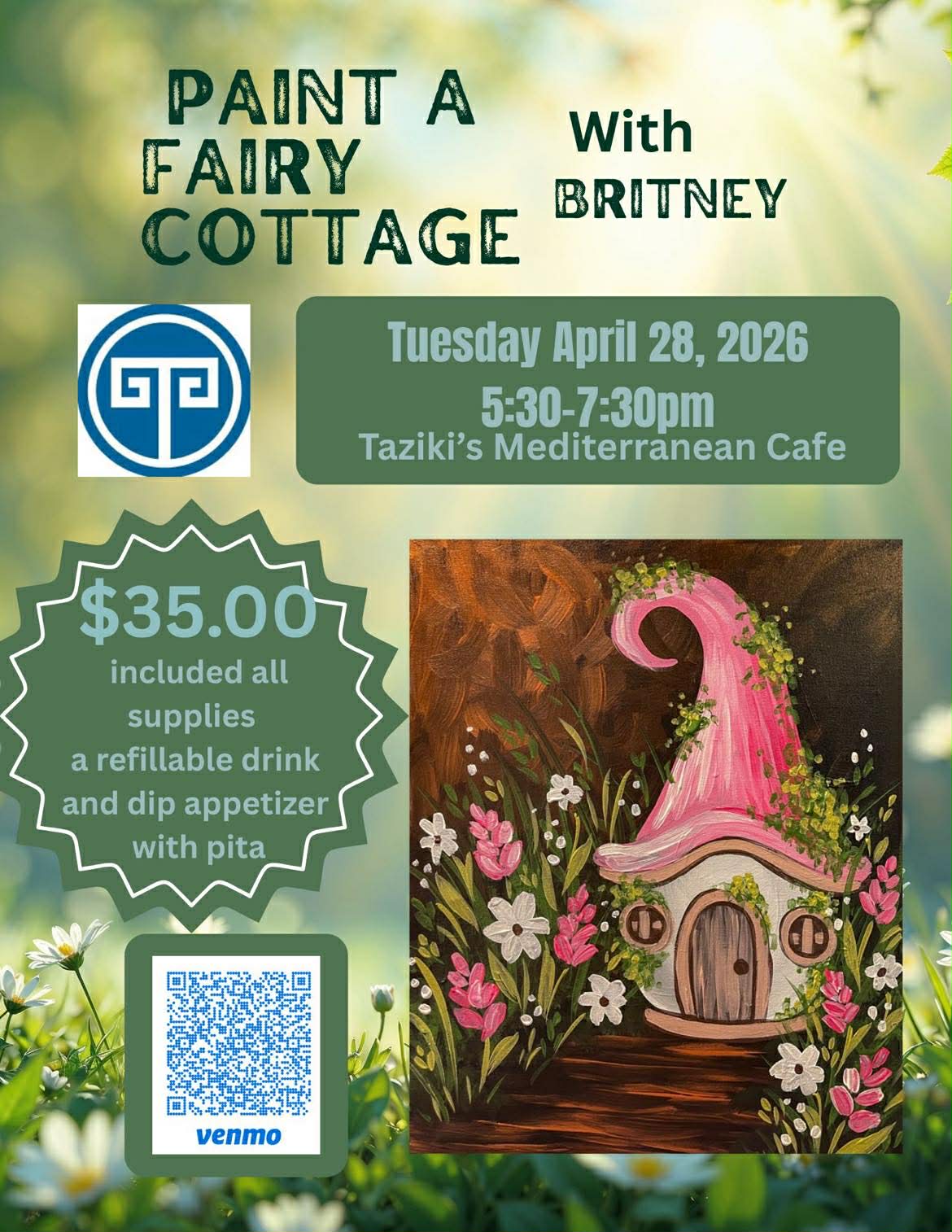 655885392_1456764726117933_9159223389989493382_n Paint a Fairy Cottage Taziki's Suncrest