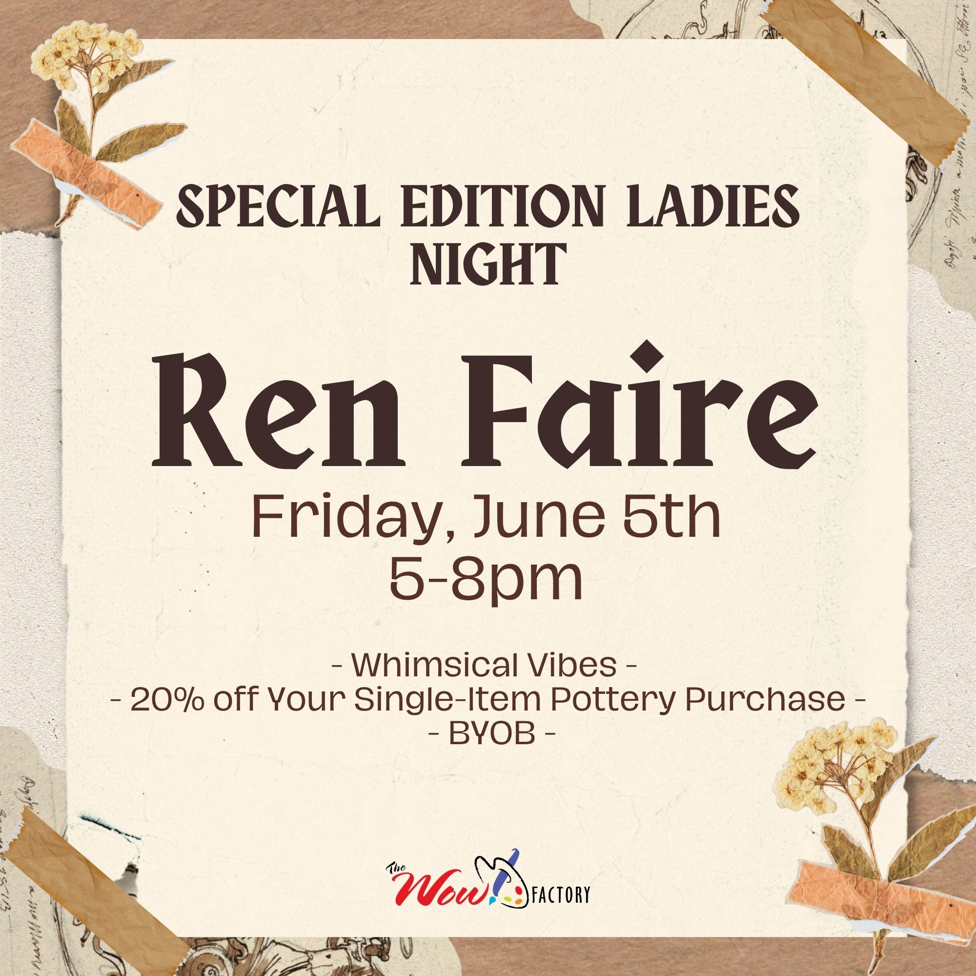 Special Edition Ladies Night: Ren Faire