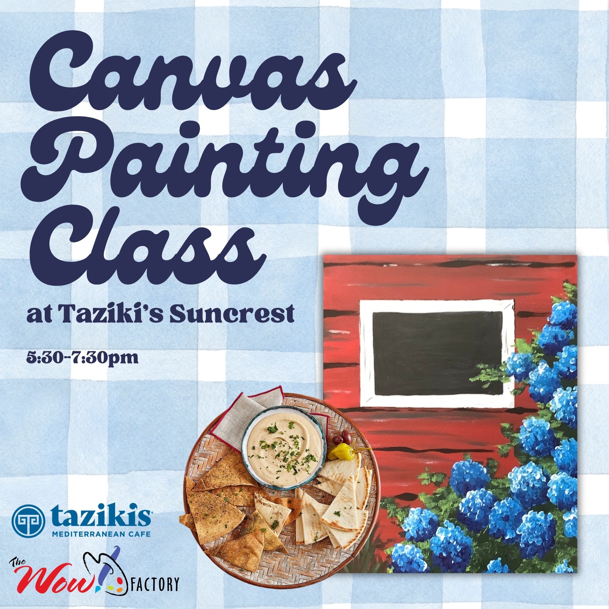 Canvas Painting Class at Taziki’s Suncrest
