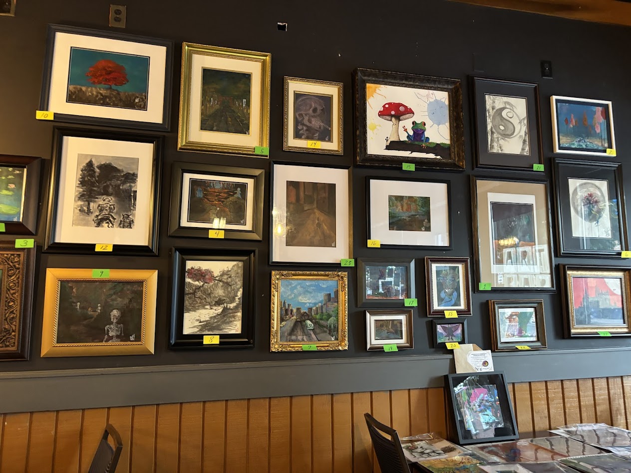 Pictures on a wall