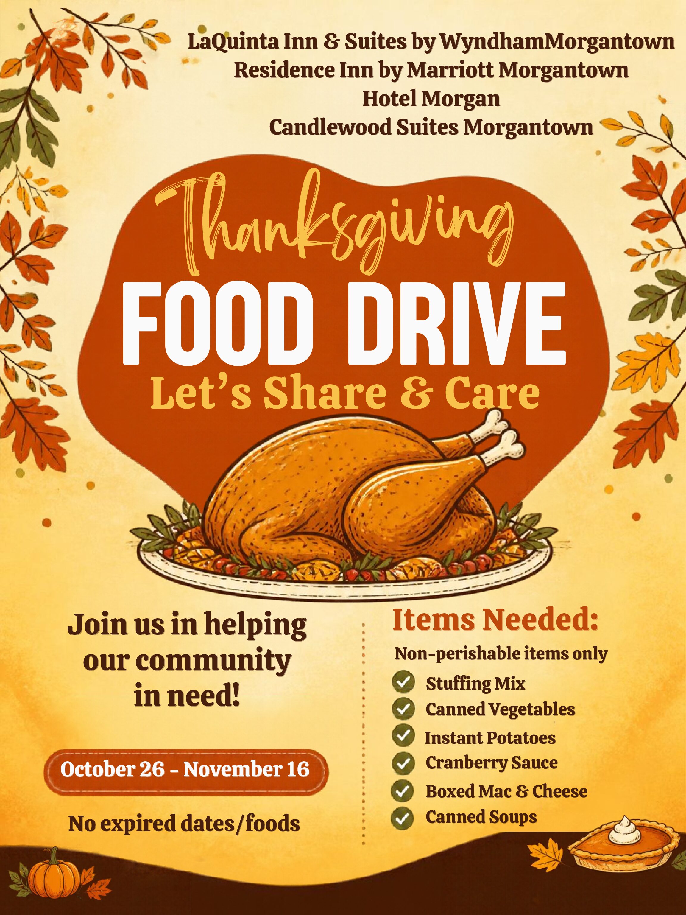 Thanksgiving Food Drive flyer -Morgantown 2026 (1)